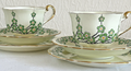 New Chelsea Maytime Tea Trios Hand Painted Staffordshire Bone China