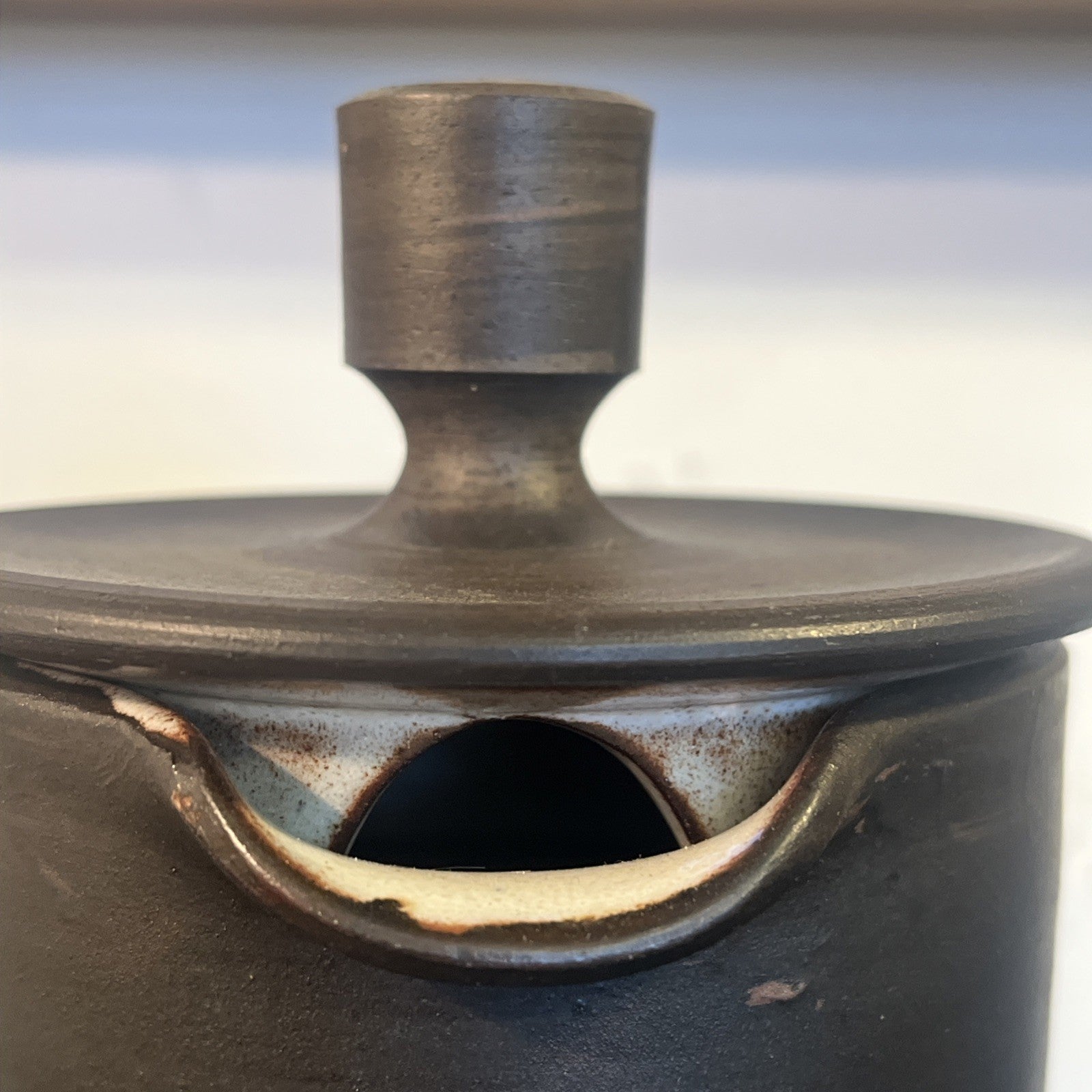 Briglin Studio Pottery Coffee Pot Spiral Design London Studio Pottery