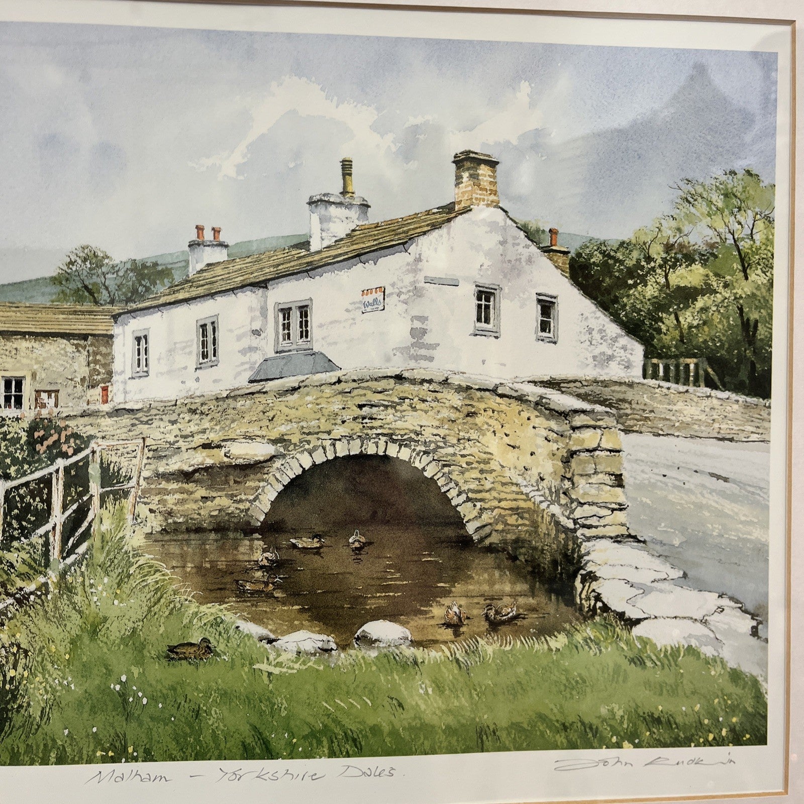 John Rudkin Malham Print Signed Limited Edition Yorkshire Dales