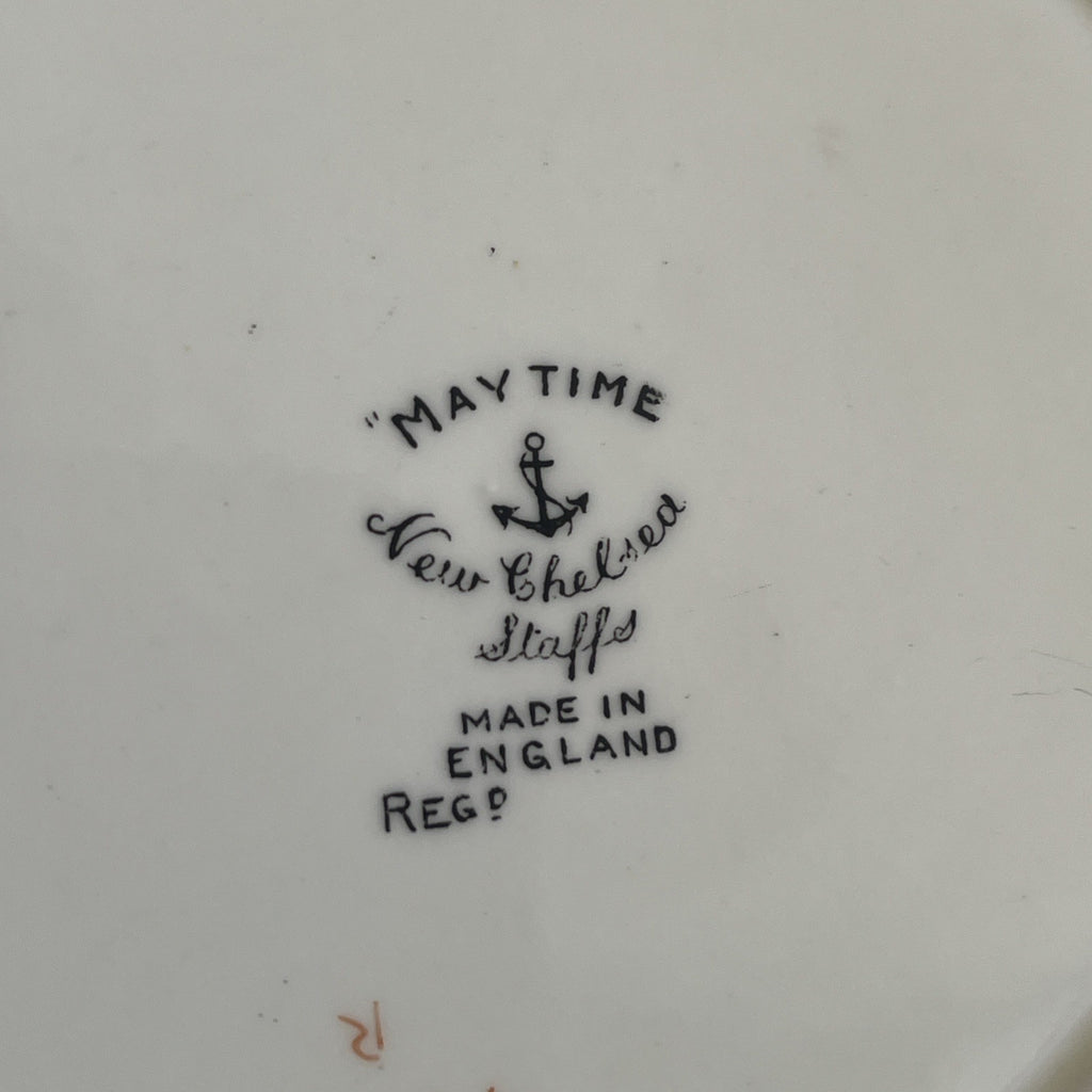New Chelsea Maytime Tea Trios Hand Painted Staffordshire Bone China