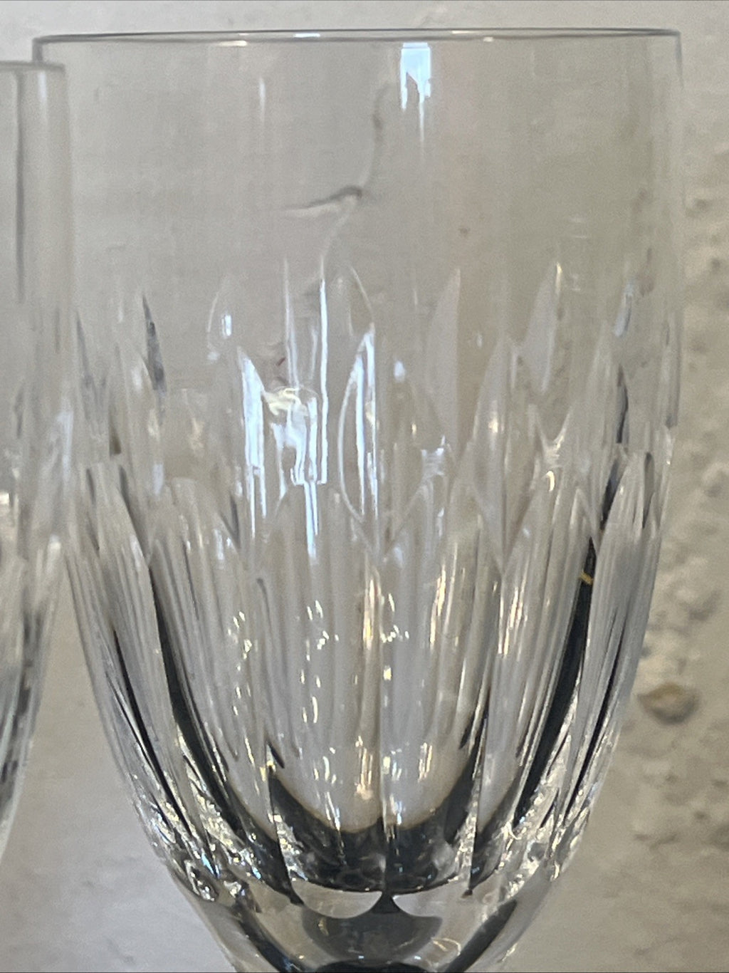 Royal Brierley Opera Crystal Wine Glasses Boxed Pair Handmade Lead Crystal