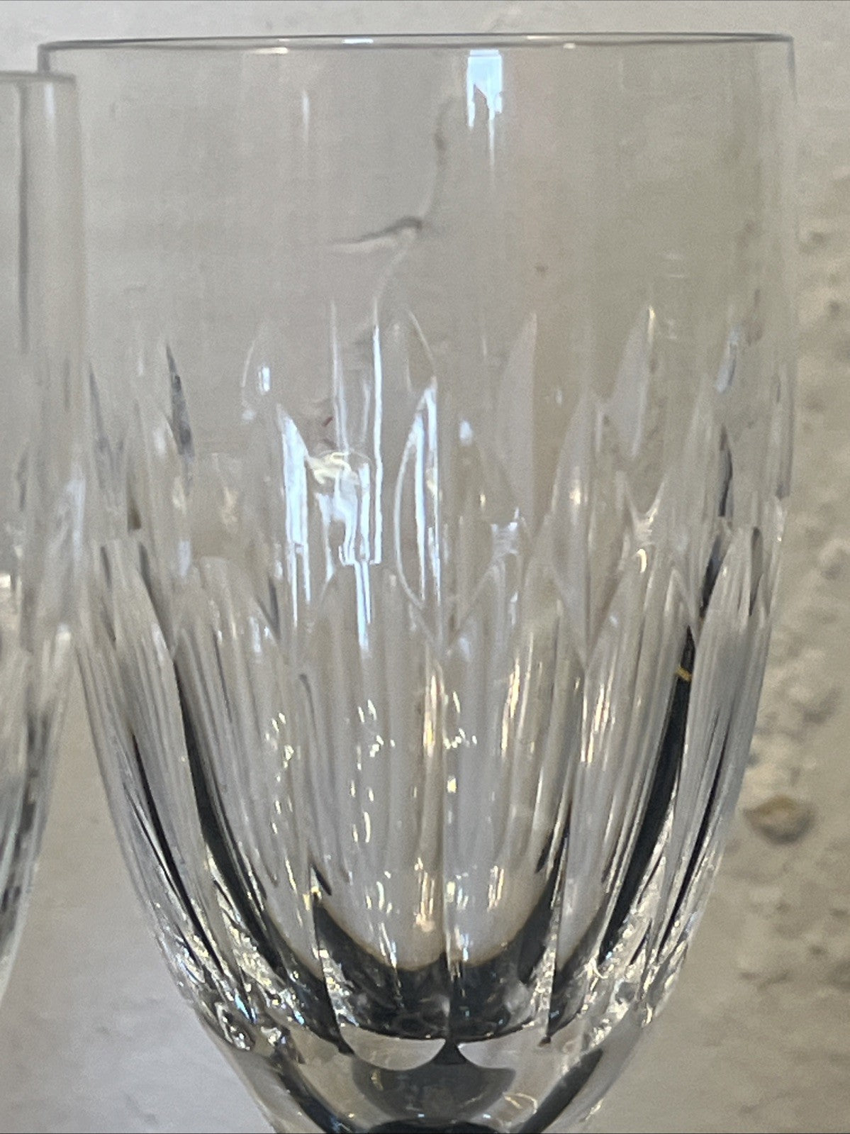 Royal Brierley Opera Crystal Wine Glasses Boxed Pair Handmade Lead Crystal