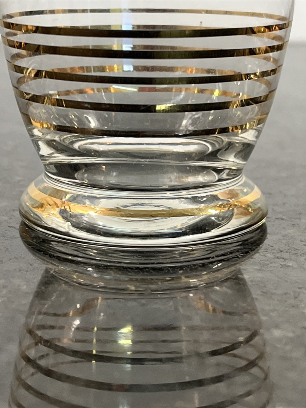 Vintage Gold Gilt Grape Motif Highball Glasses Set Of 4