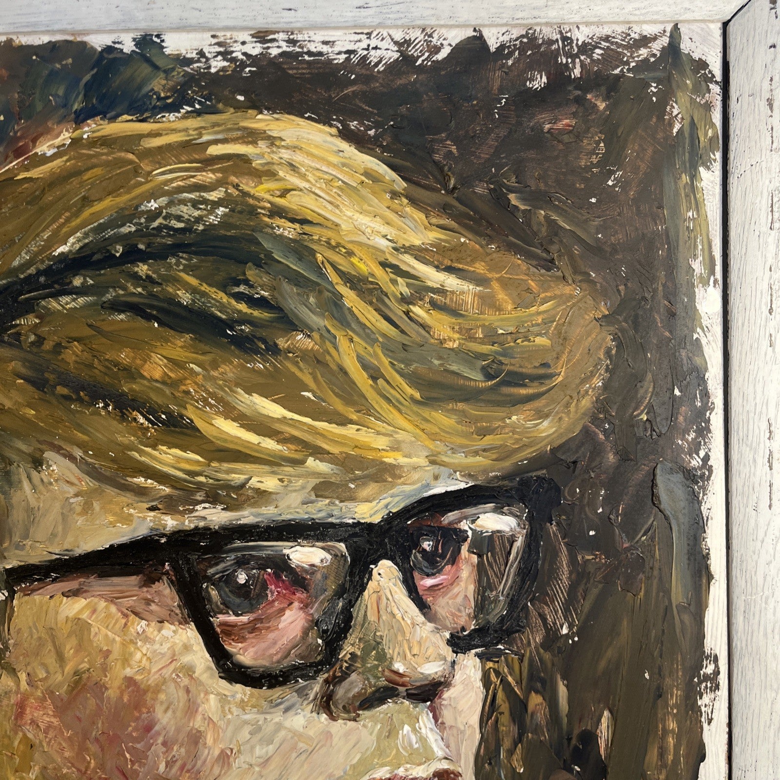 Brian Vale Oil Painting Portrait Of Dave 1966