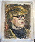 Brian Vale Oil Painting Portrait Of Dave 1966