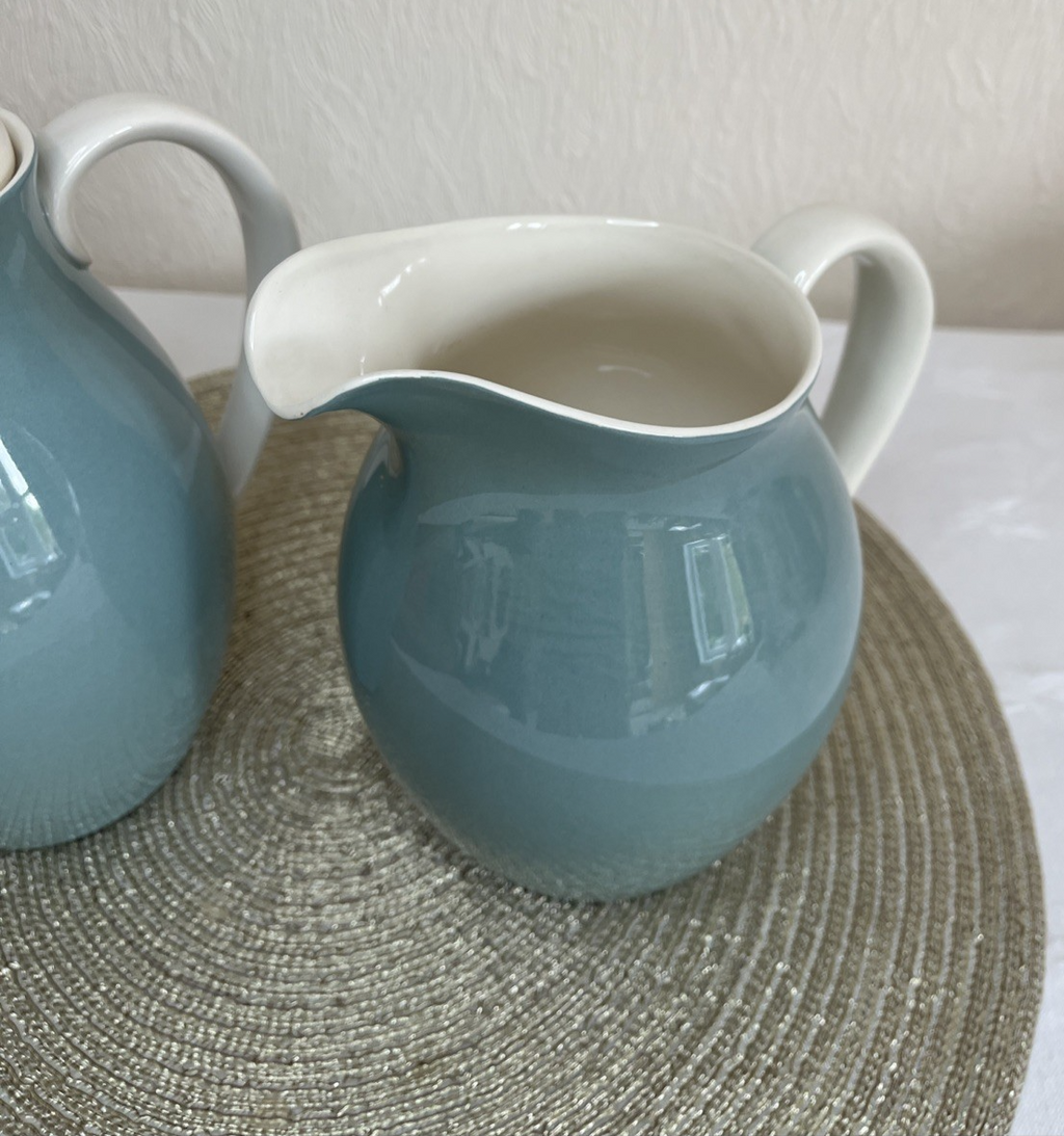 Royal Doulton Kismet Coffee Pot Jug Set Turquoise
