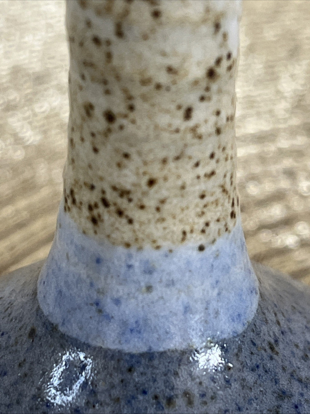 Bridget Drakeford Bud Vases Pair Signed BD Studio Pottery Blue Glaze
