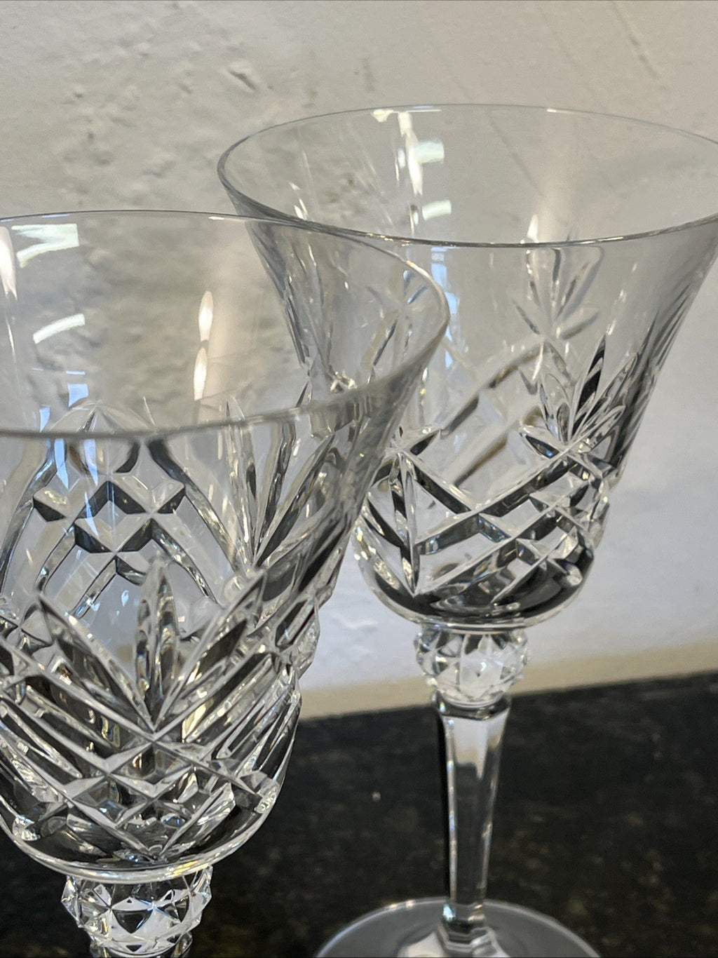 Bohemia Crystal Wine Glasses Cut Lead Crystal Goblets Set