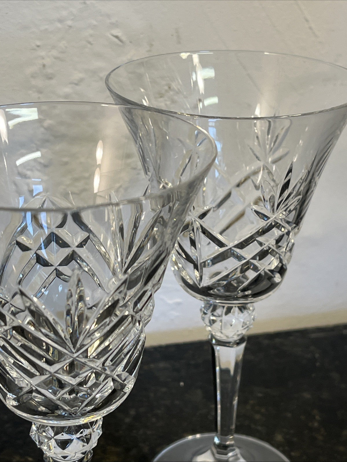 Bohemia Crystal Wine Glasses Cut Lead Crystal Goblets Set