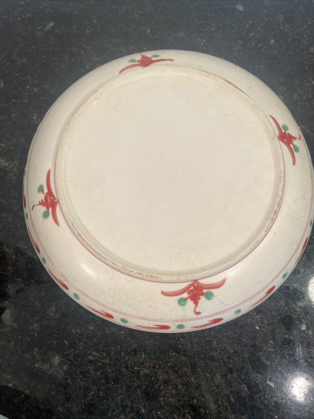 Vietnamese Son Be Pottery Plates Hand Painted Decorative Ceramic Plate Set