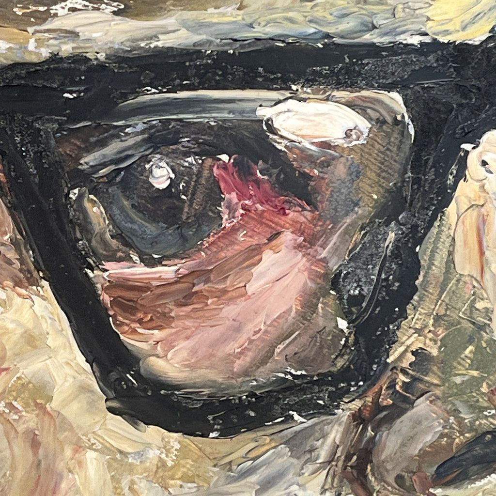 Brian Vale Oil Painting Portrait Of Dave 1966