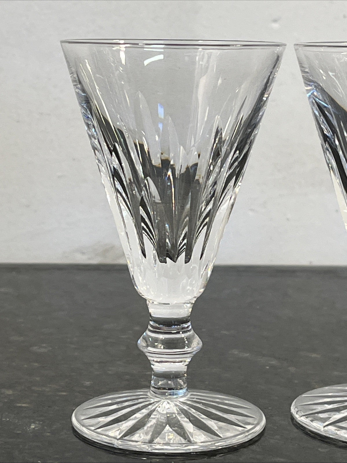 Waterford Crystal Eileen Sherry Glasses Set Of 3 Cut Crystal Ireland