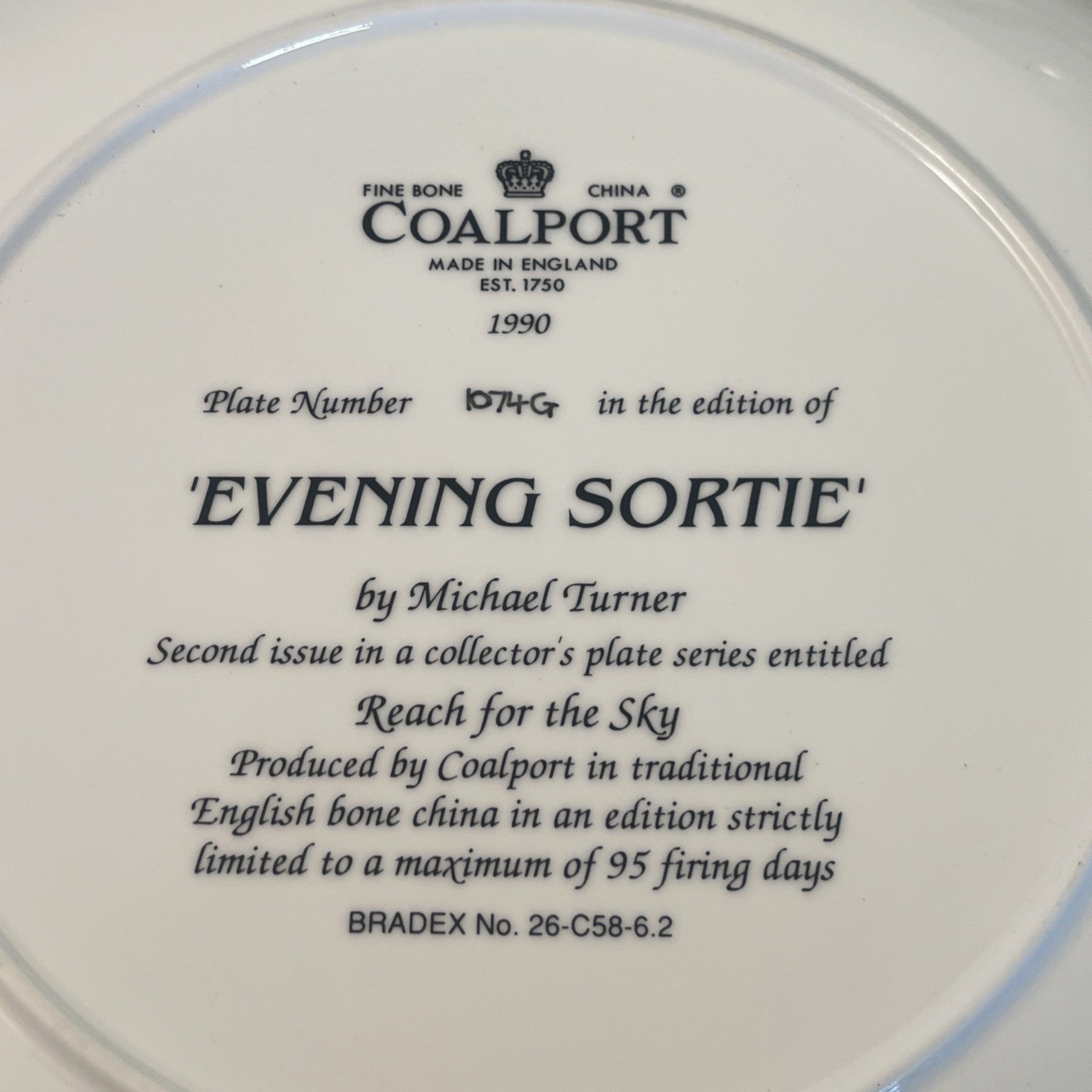 Spitfire Lancaster Hurricane RAF Coalport Royal Doulton Aviation Plates