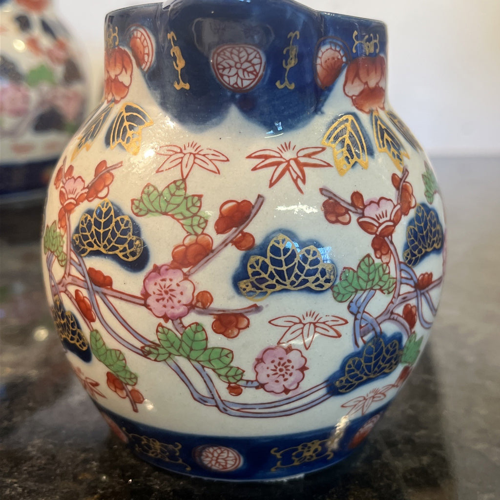 Victoria Ware Imari Style Graduated Ironstone Jugs Set of 4 Staffordshire England