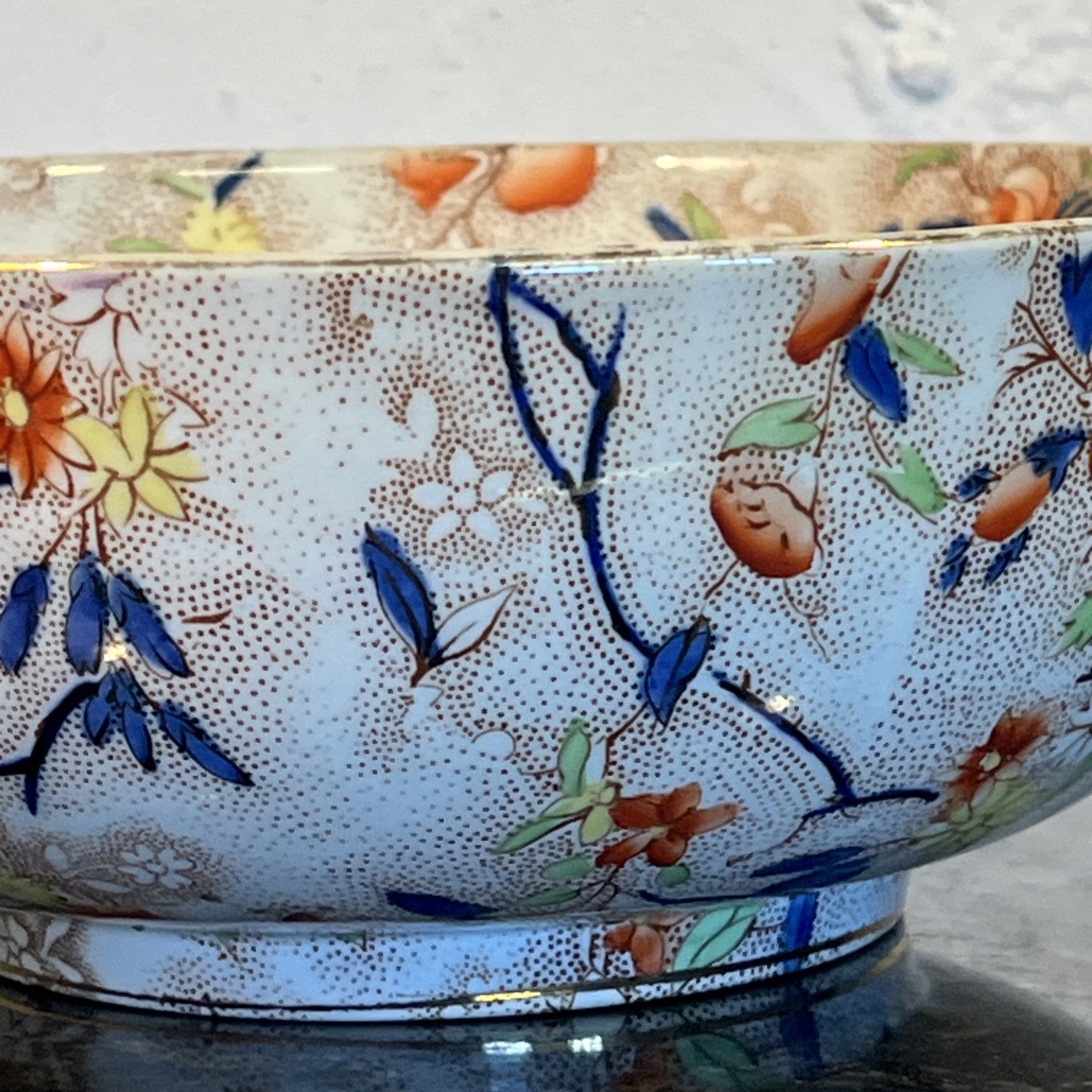 Royal Corona Ware Rosetta Floral Bowl Hancock Sons Stoke On Trent