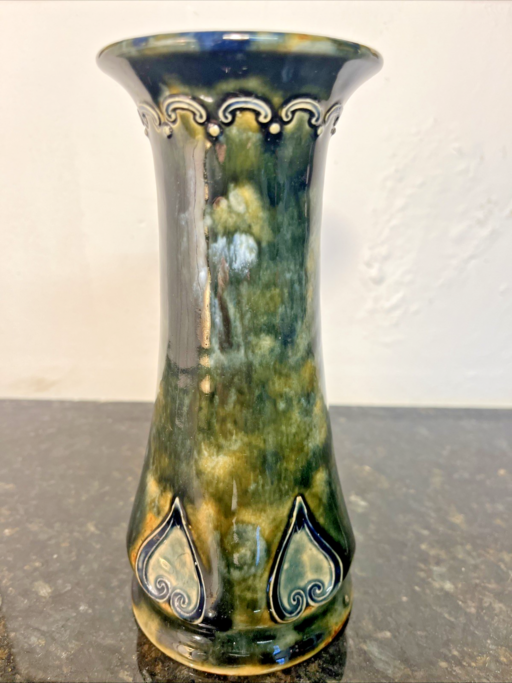 Royal Doulton Lambeth Art Nouveau Stoneware Vase Maud Bowden No. 6082