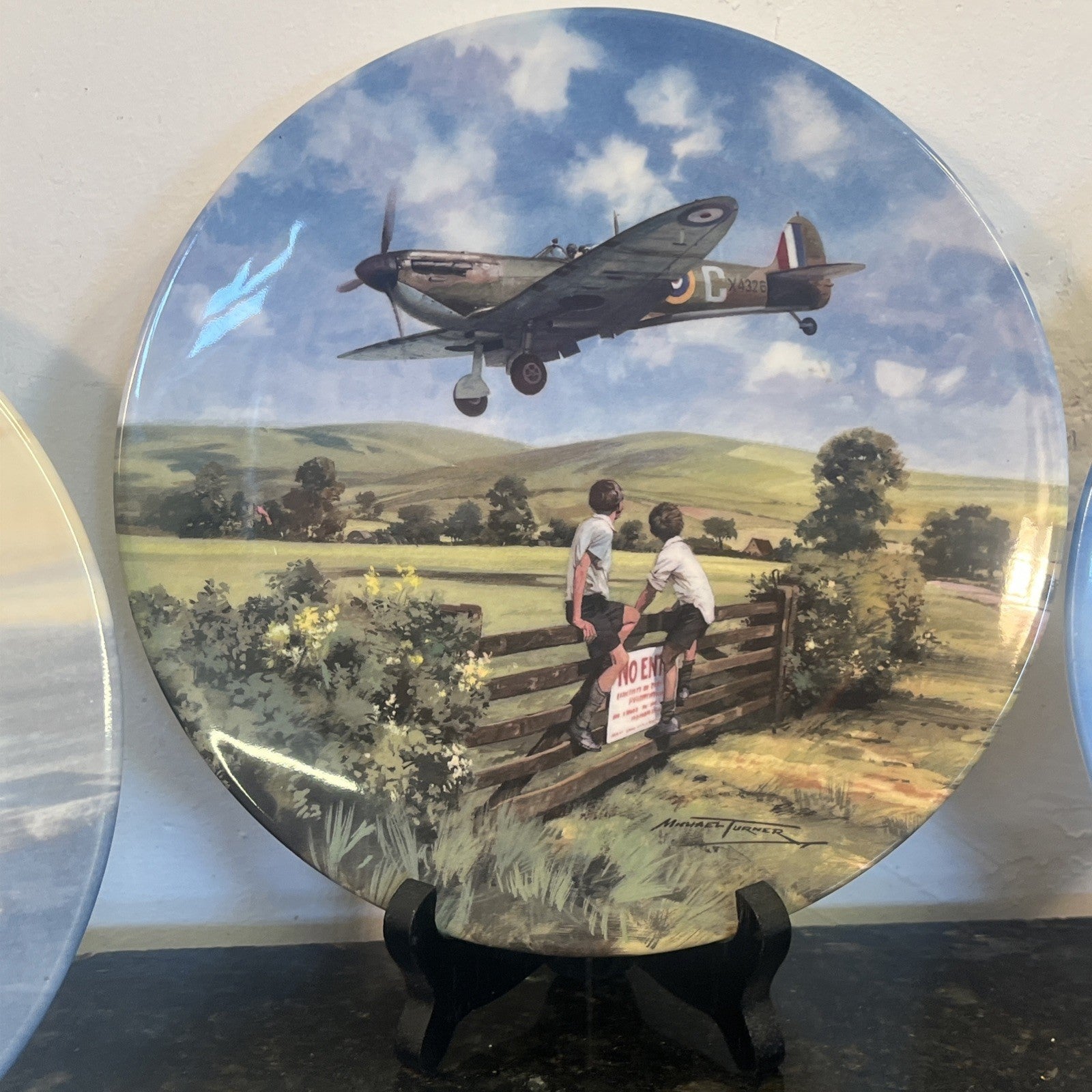 Spitfire Lancaster Hurricane RAF Coalport Royal Doulton Aviation Plates