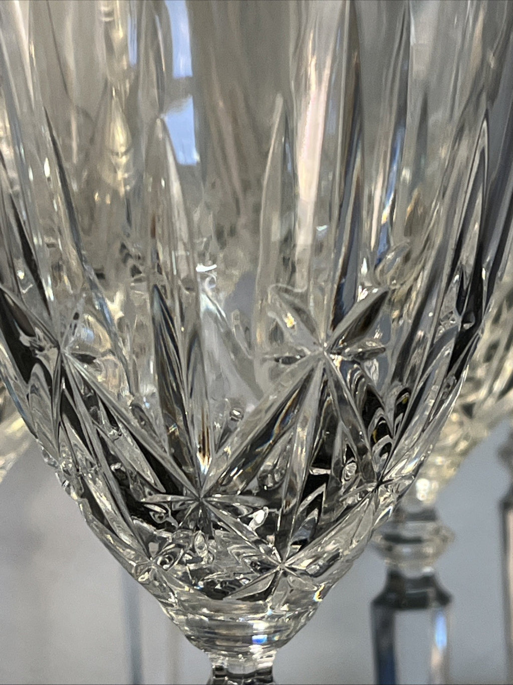 Vintage RCR Crystal Orchestra Wine Glasses Italian Cut Crystal Set of 6