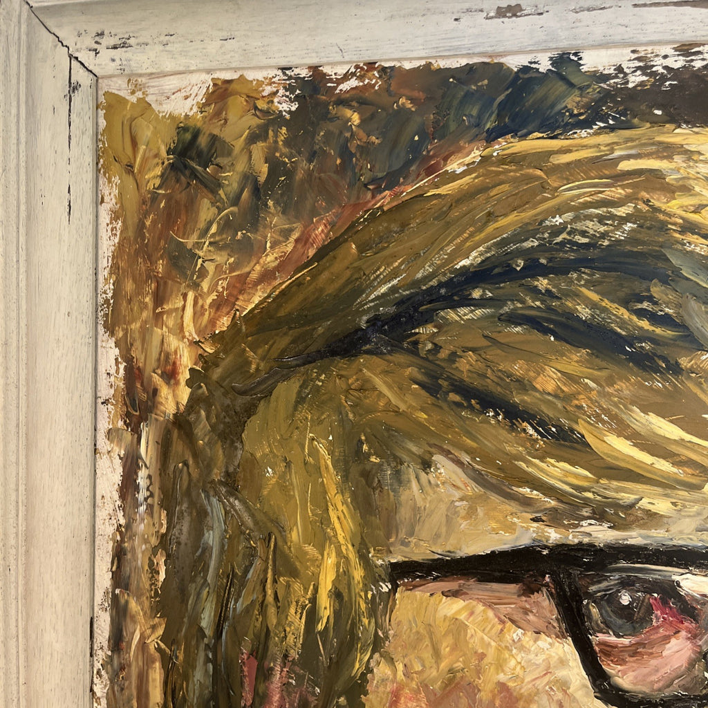 Brian Vale Oil Painting Portrait Of Dave 1966