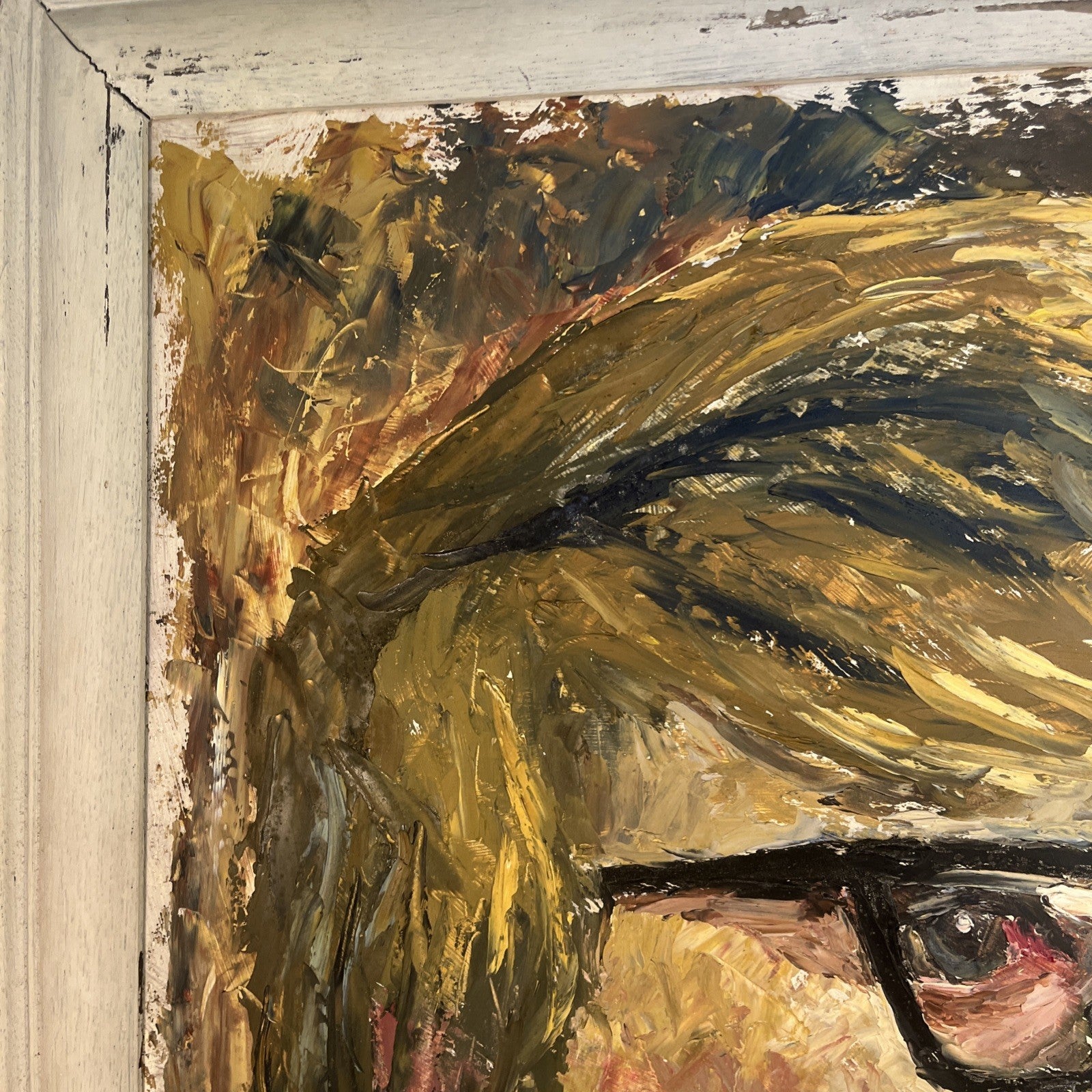 Brian Vale Oil Painting Portrait Of Dave 1966