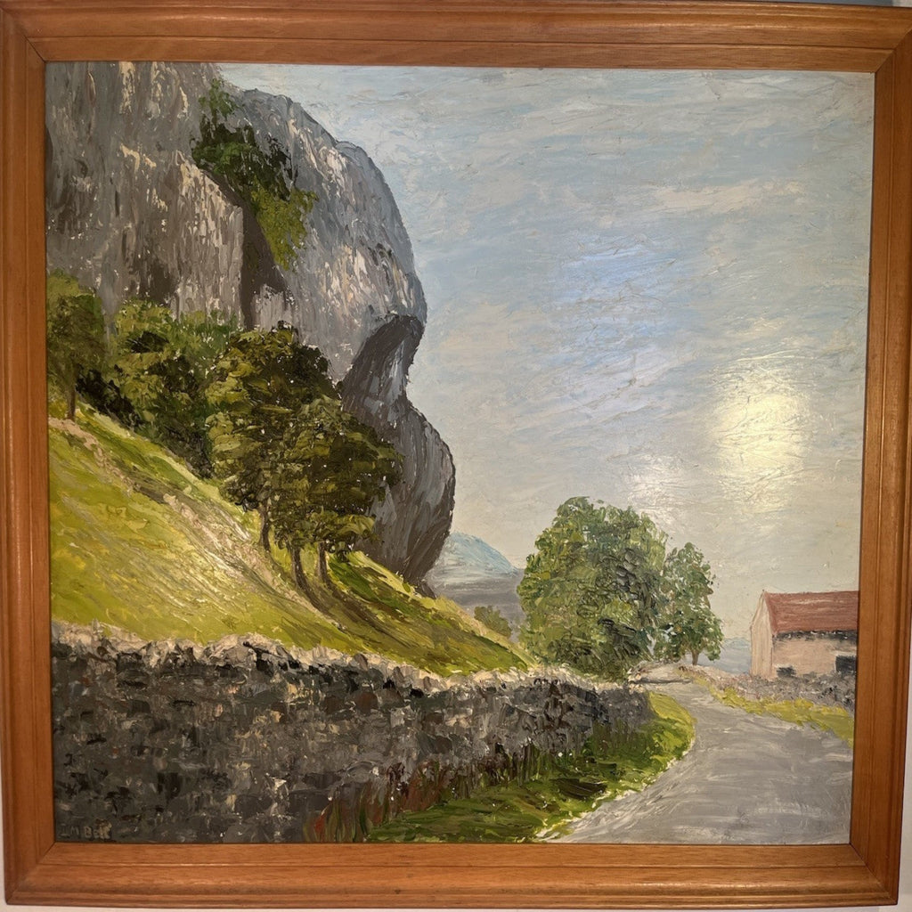 Kingsley Cragg oil painting by I. M. Bell in wooden frame