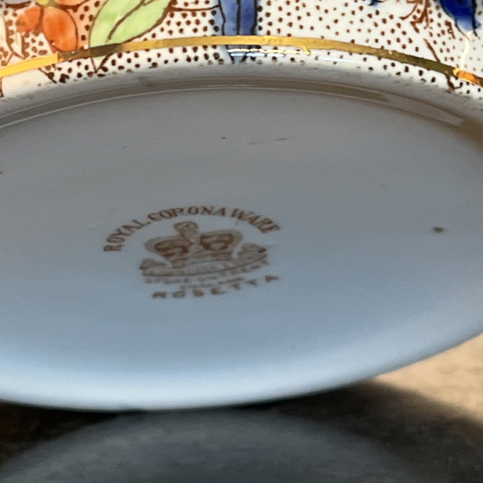 Royal Corona Ware Rosetta Floral Bowl Hancock Sons Stoke On Trent