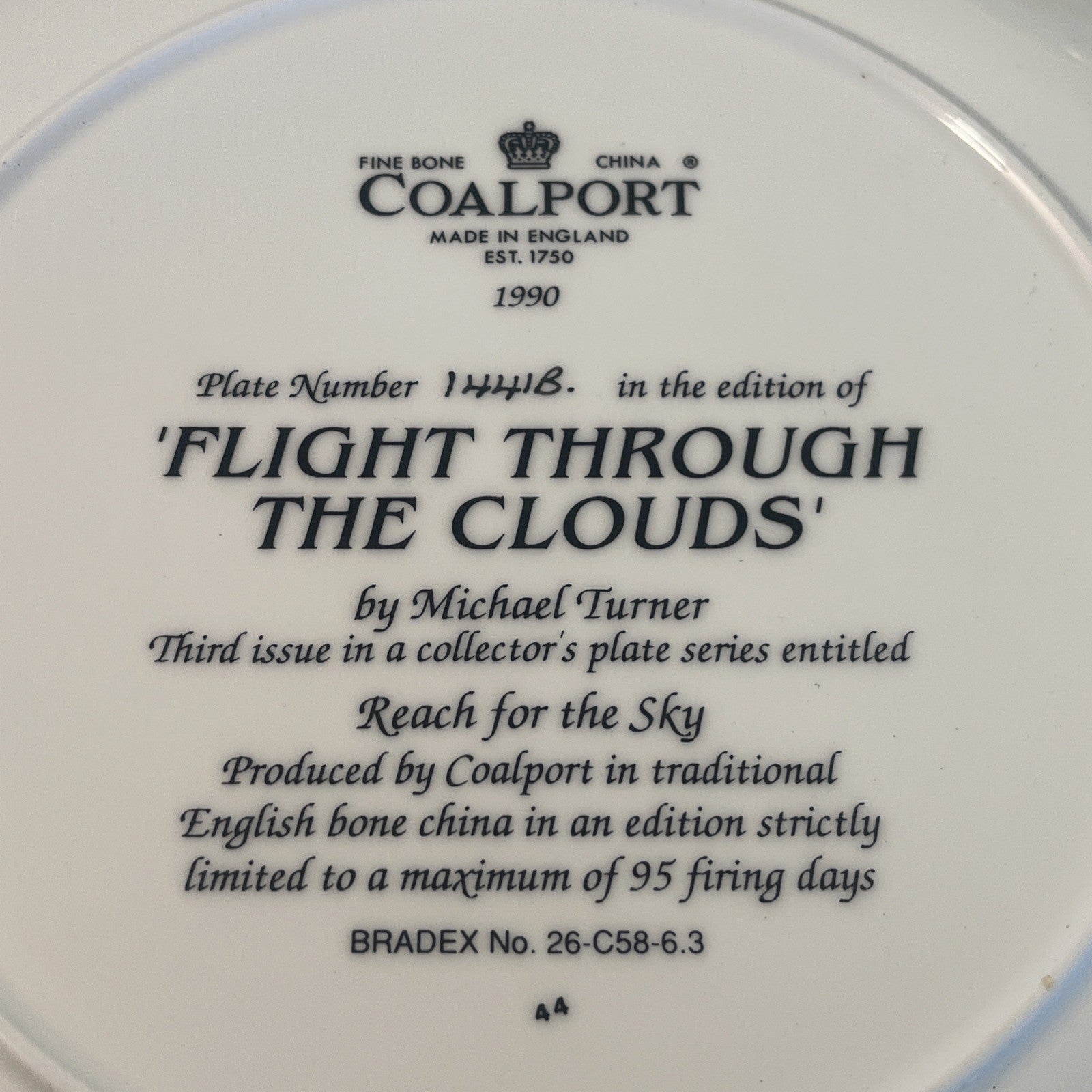 Spitfire Lancaster Hurricane RAF Coalport Royal Doulton Aviation Plates