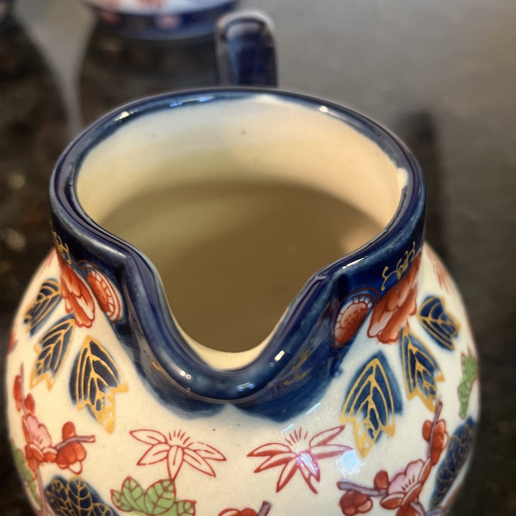 Victoria Ware Imari Style Graduated Ironstone Jugs Set of 4 Staffordshire England