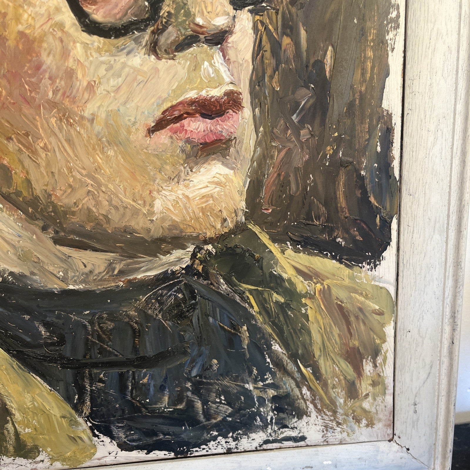 Brian Vale Oil Painting Portrait Of Dave 1966