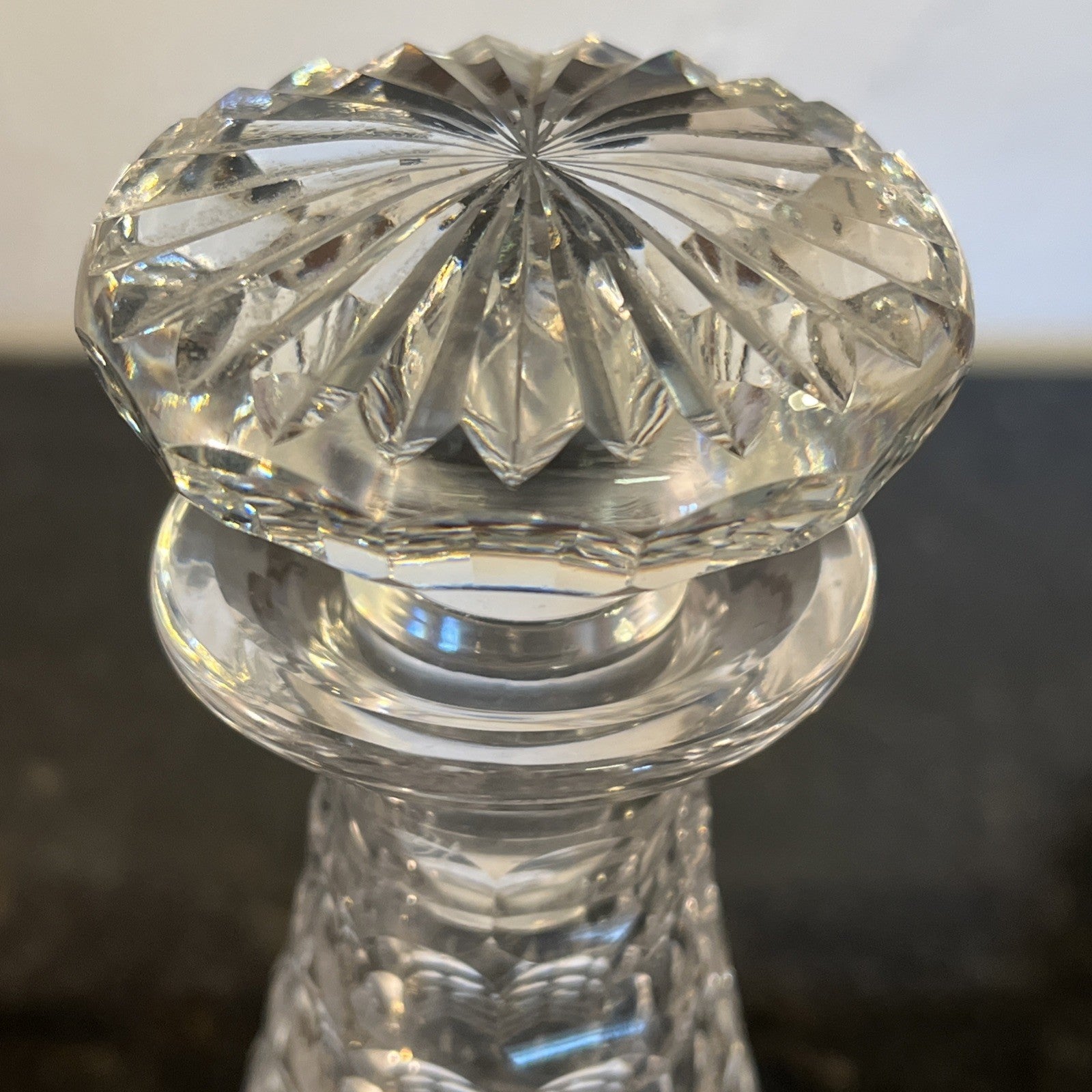 Thomas Webb Cut Crystal Decanter Stopper English Lead Crystal