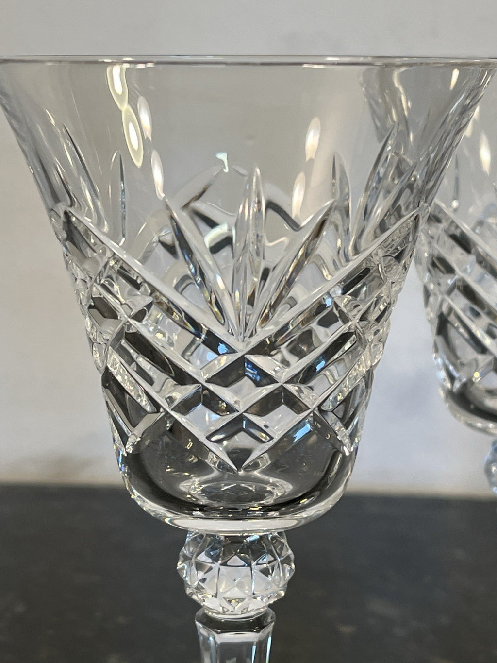 Bohemia Crystal Wine Glasses Cut Lead Crystal Goblets Set