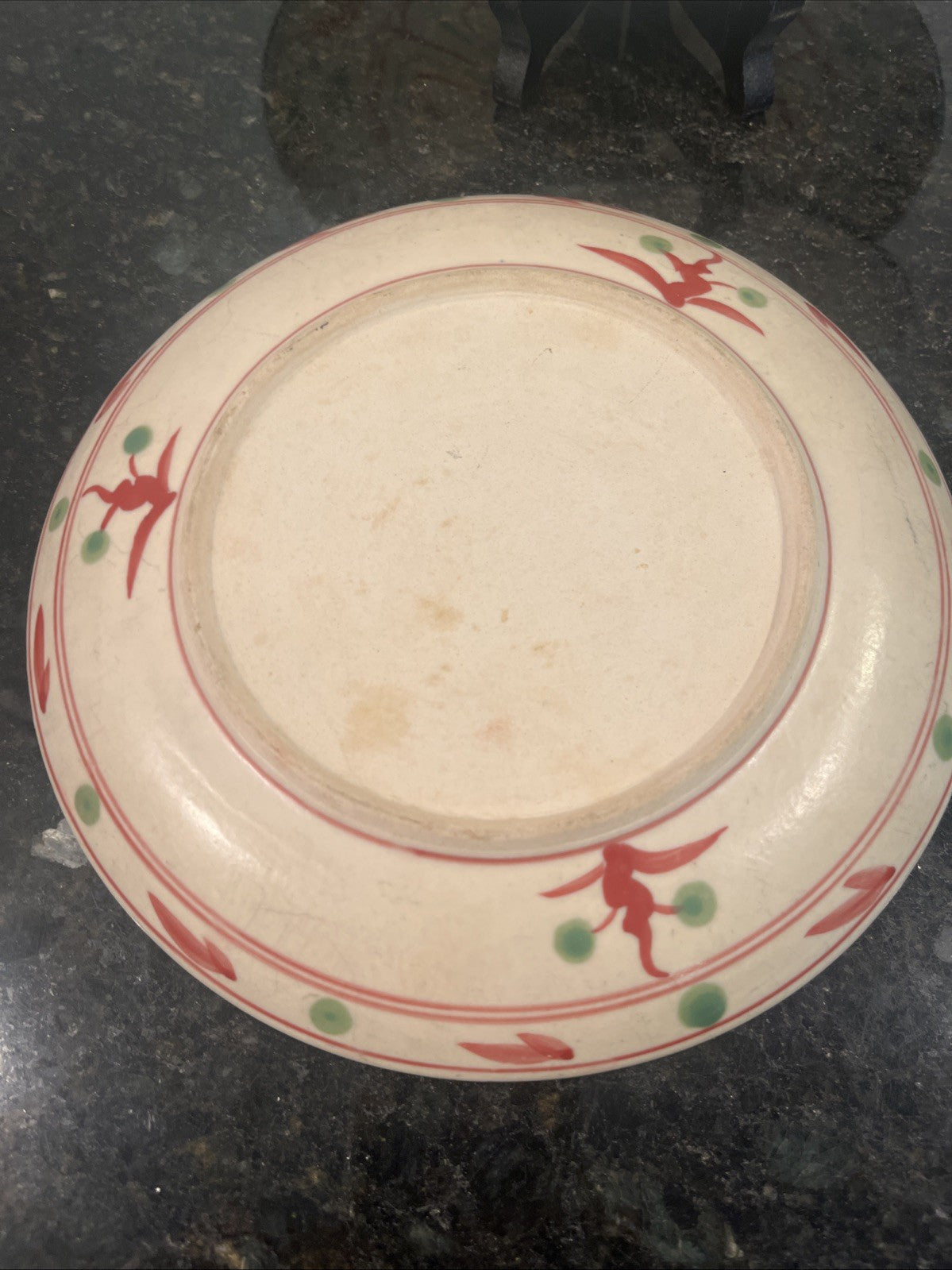 Vietnamese Son Be Pottery Plates Hand Painted Decorative Ceramic Plate Set