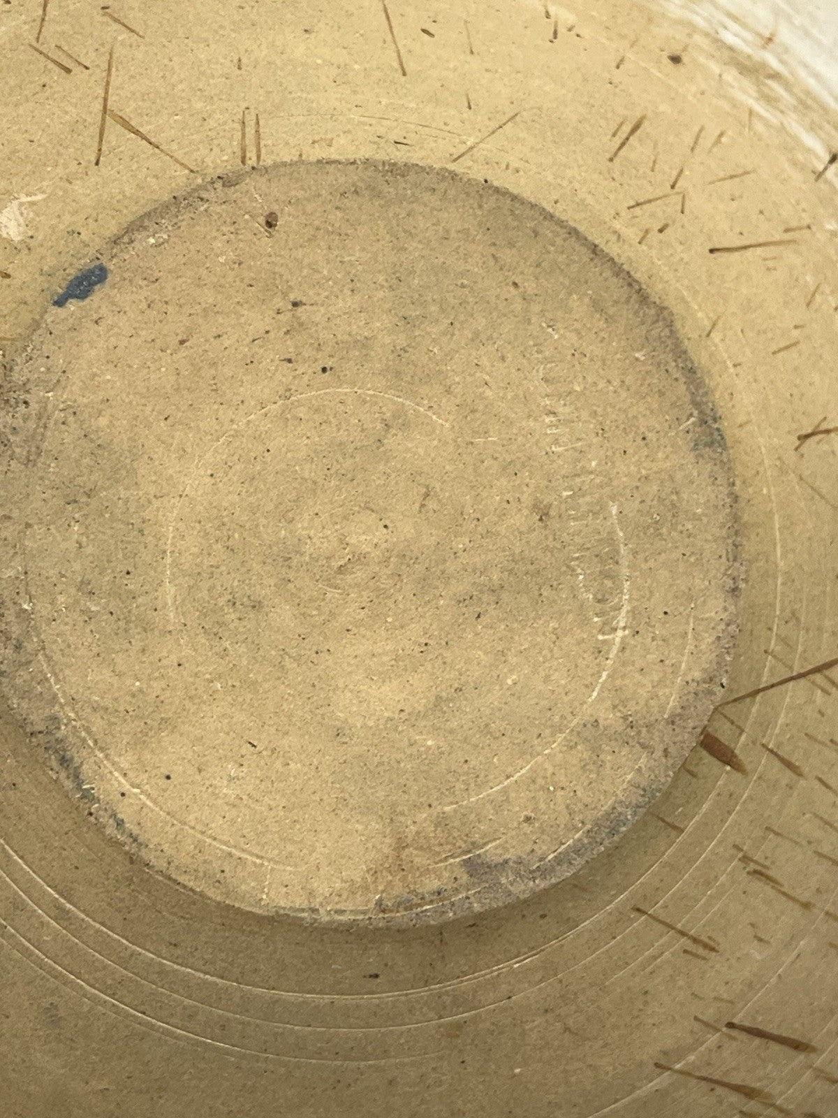 John Lennon Studio Pottery Bowl Signed Speckled Stoneware Rustic