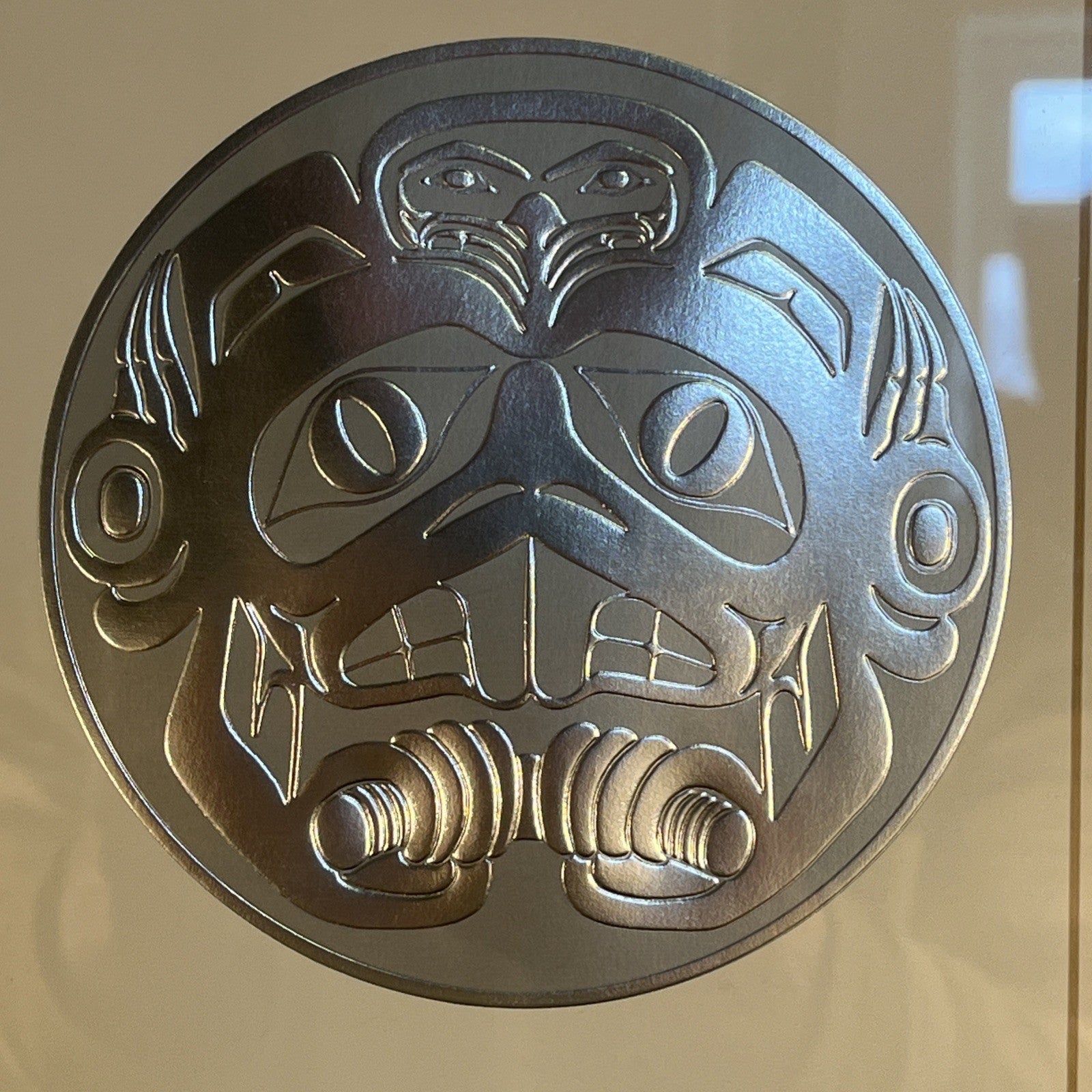 Bill Reid Haida Beaver Drum Framed Canadian Indigenous Art Print First Nations