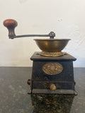 Kenrick Sons Patent Coffee Mill Antique Cast Iron Brass Grinder Victorian