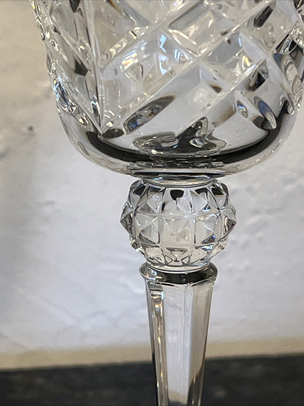 Bohemia Crystal Wine Glasses Cut Lead Crystal Goblets Set