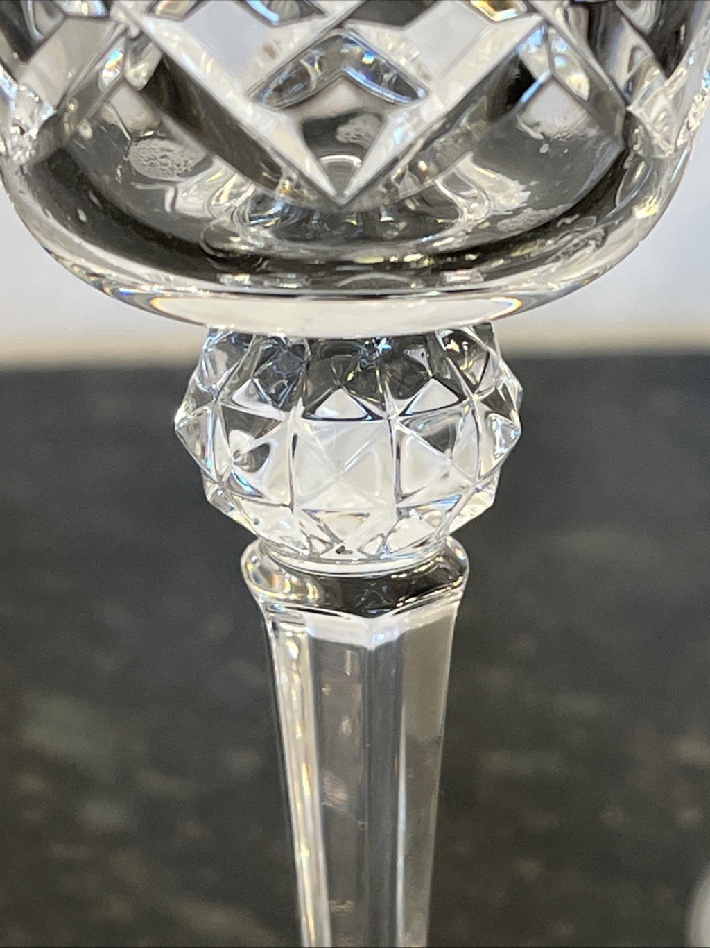 Bohemia Crystal Wine Glasses Cut Lead Crystal Goblets Set