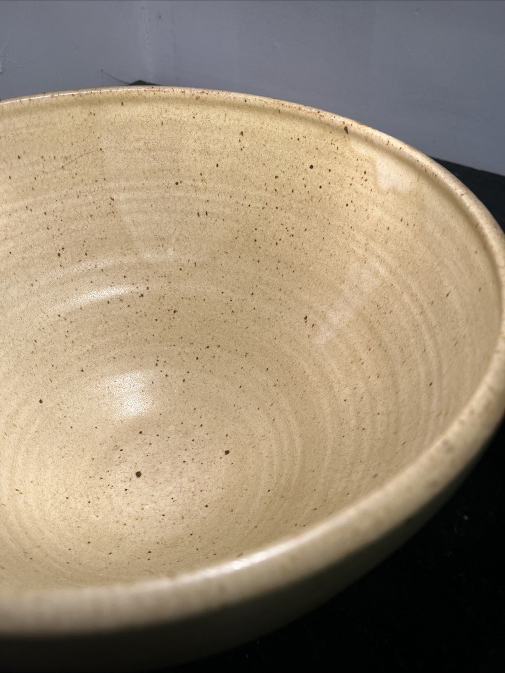 Aylesford Pottery Bowl Large Stoneware Oatmeal Studio Pottery England