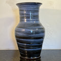 Wold Pottery Blue Banded Studio Pottery Hand Thrown Large Vase Yorkshire