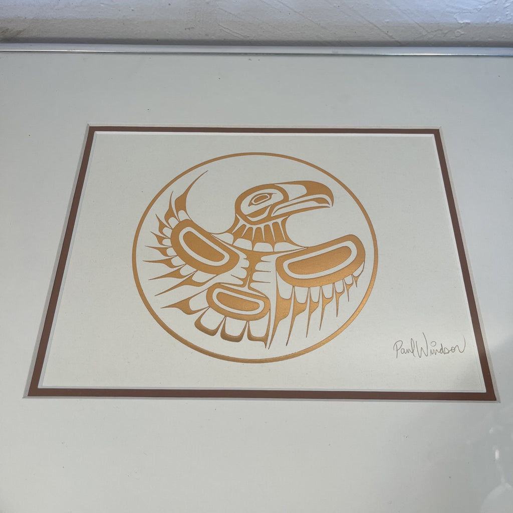 Paul Windsor Eagle Print Framed First Nations Indigenous Northwest Coast Art