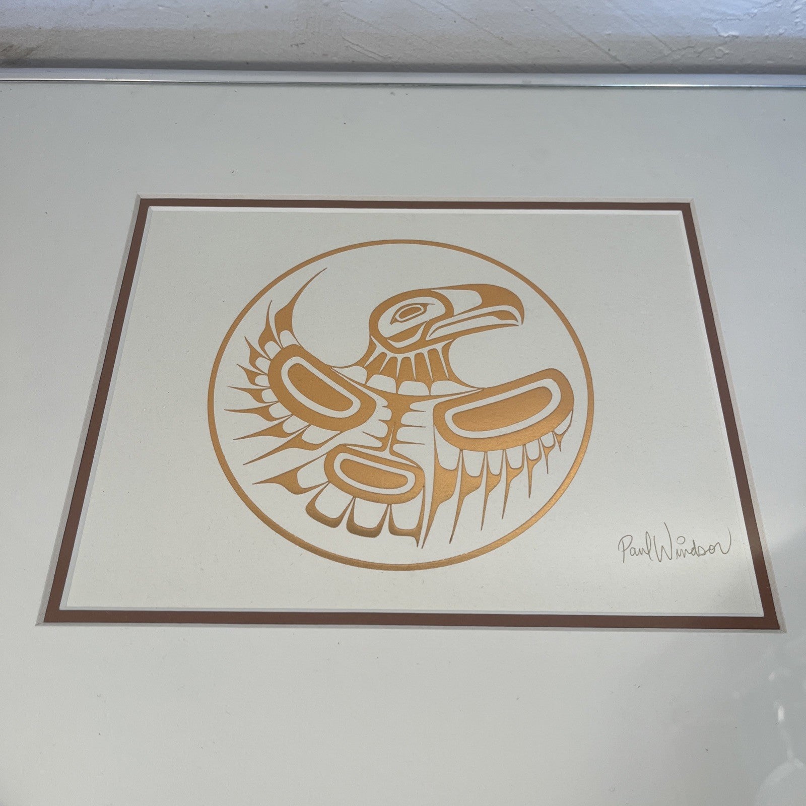 Paul Windsor Eagle Print Framed First Nations Indigenous Northwest Coast Art