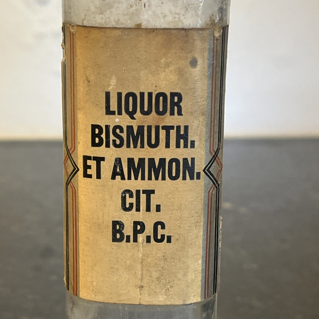 Antique Chemist Bottles Apothecary Glass Pharmacy Labels Graduated Set of 3