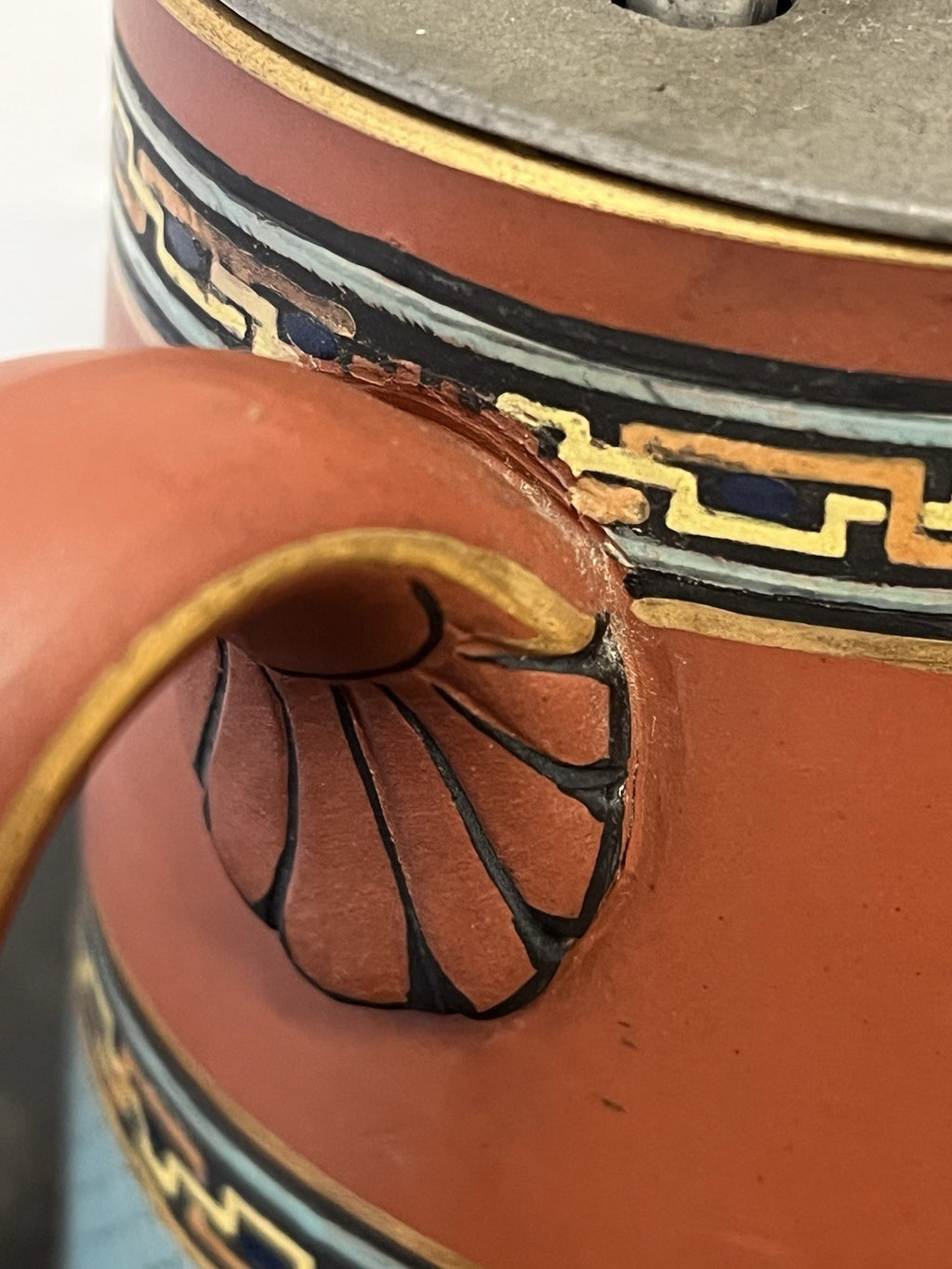 Watcombe Terracotta Jug Clarke Patent Lid Griffin Dresser Style