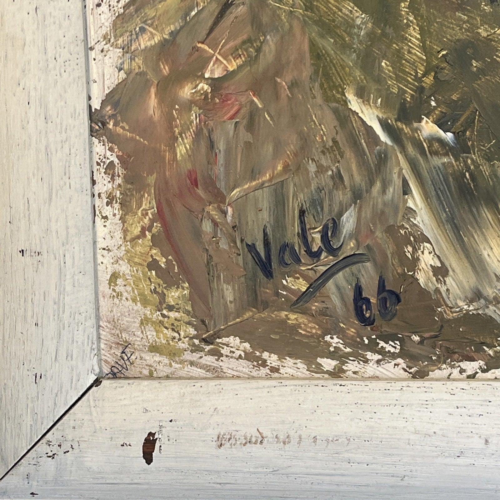 Brian Vale Oil Painting Portrait Of Dave 1966