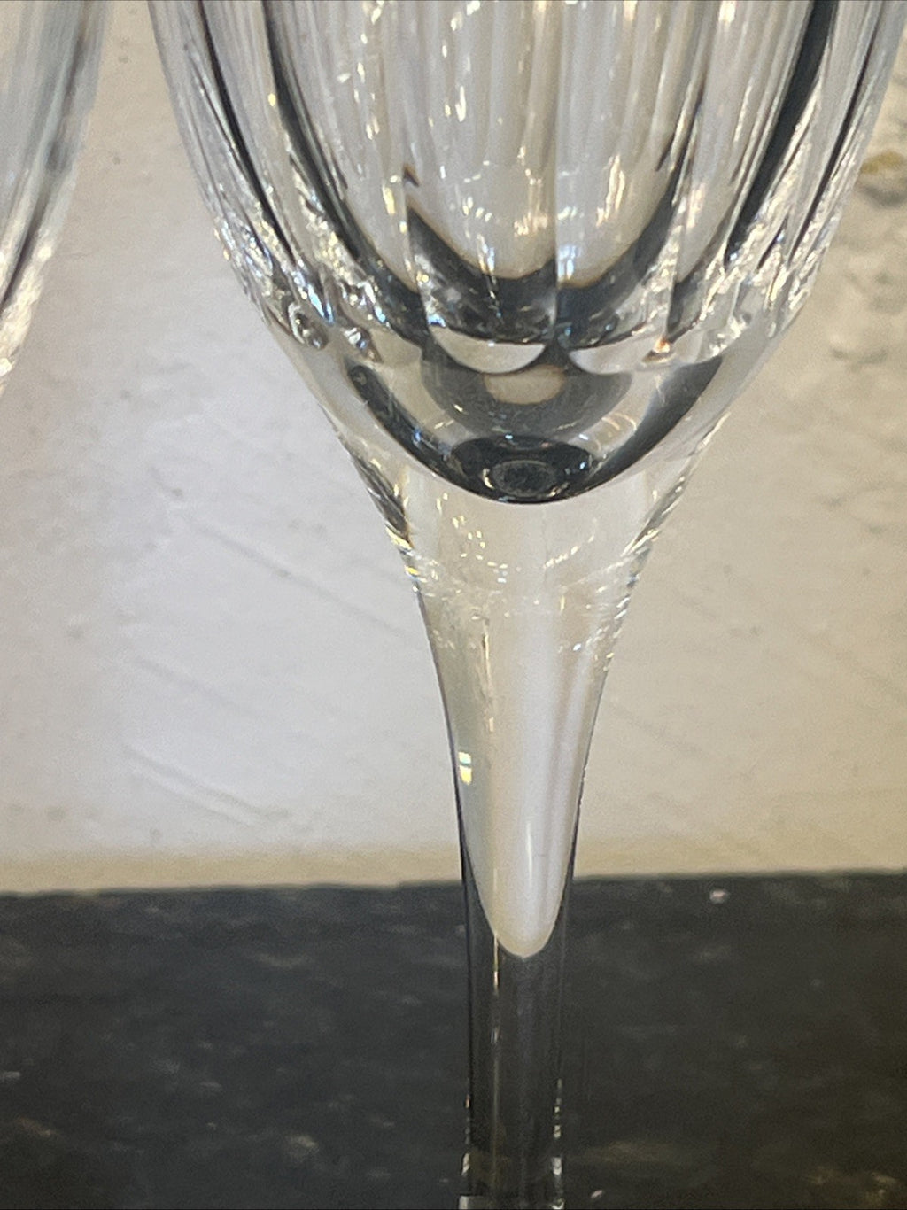 Royal Brierley Opera Crystal Wine Glasses Boxed Pair Handmade Lead Crystal