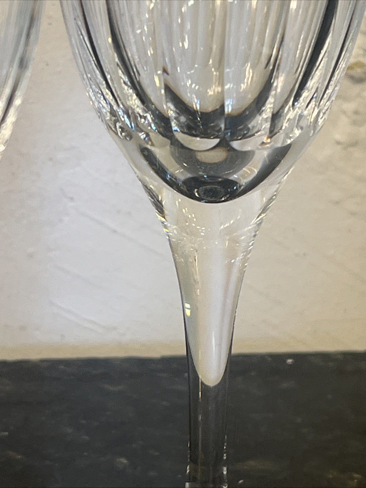 Royal Brierley Opera Crystal Wine Glasses Boxed Pair Handmade Lead Crystal