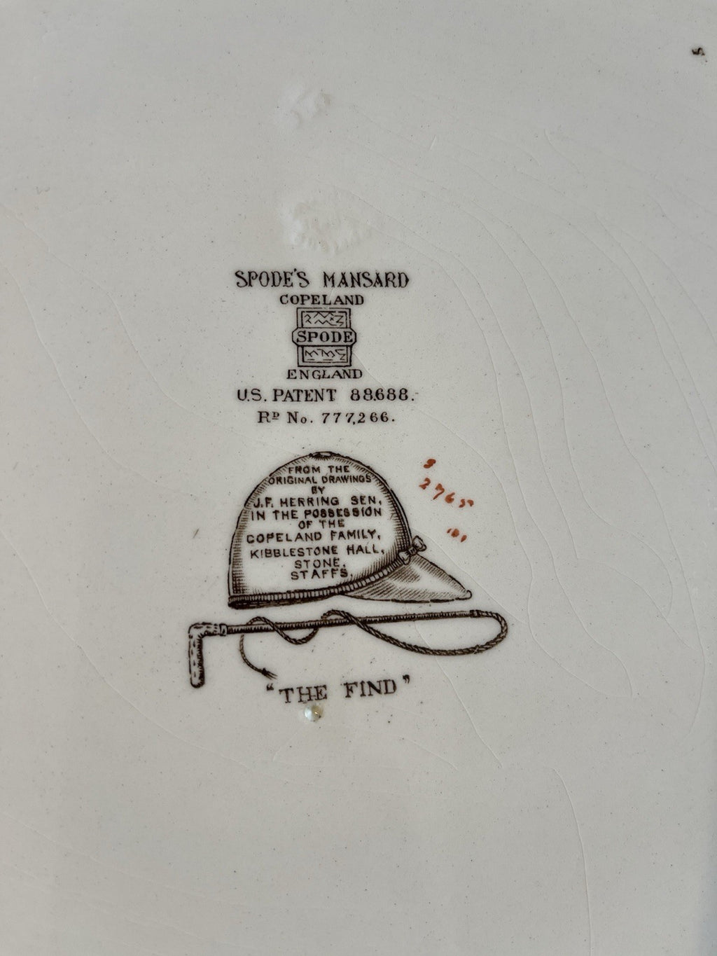 Spode Copeland Mansard The Find JF Herring Hunt Oval Platter England