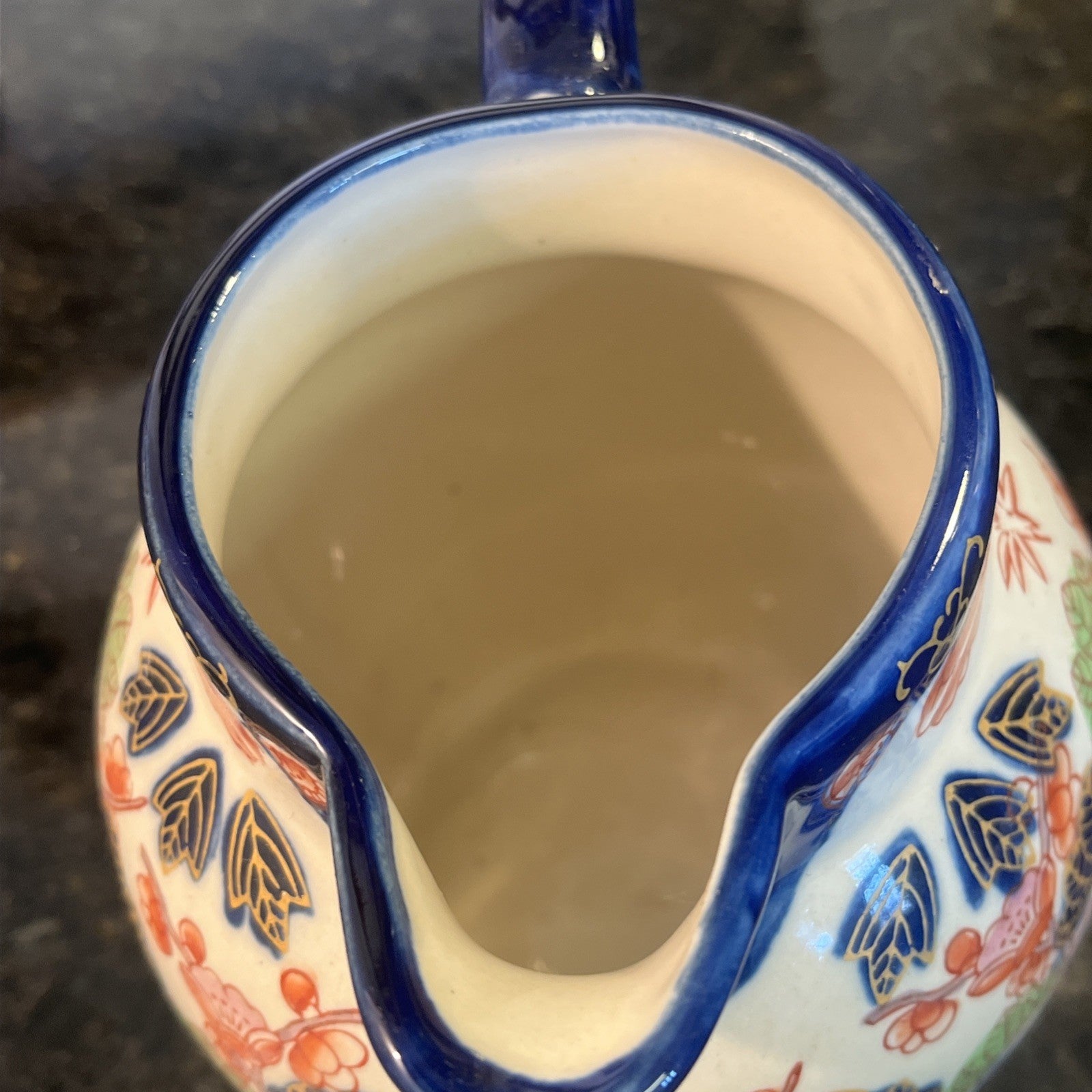 Victoria Ware Imari Style Graduated Ironstone Jugs Set of 4 Staffordshire England