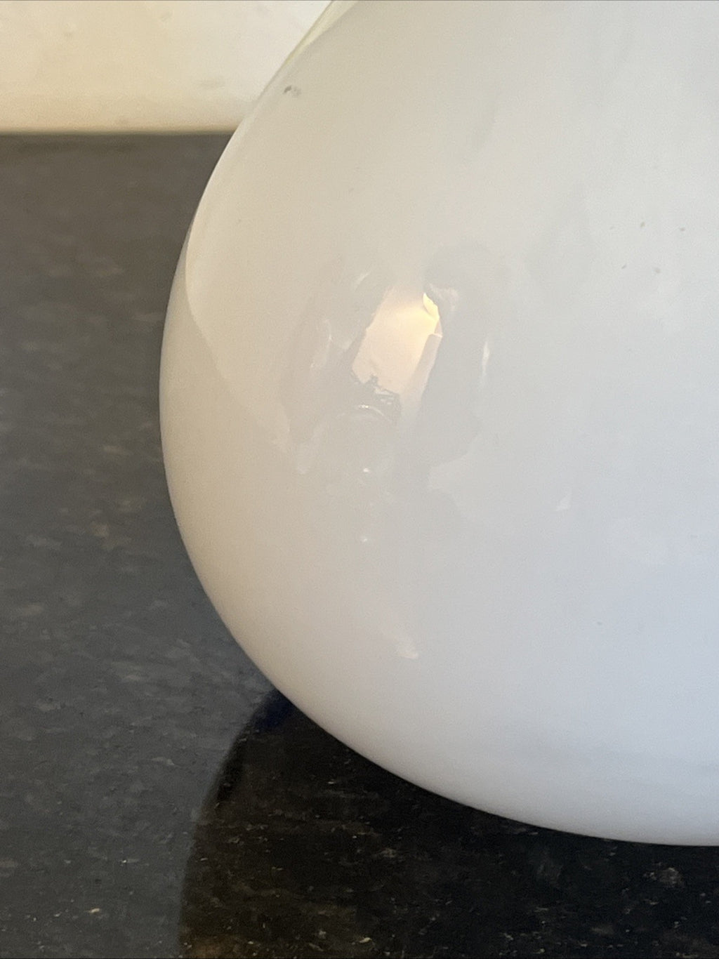 Opaline Art Glass Vase Murano Style White Cased Colourful Vintage