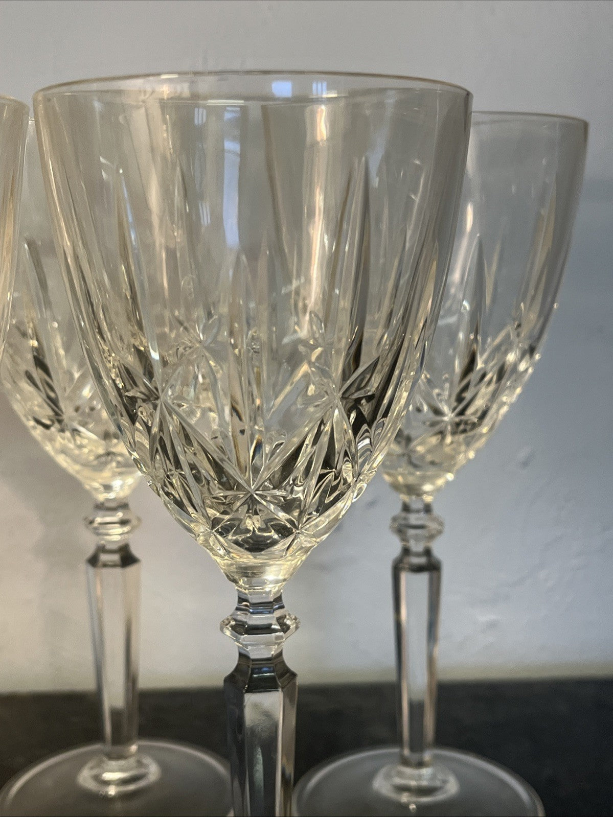 Vintage RCR Crystal Orchestra Wine Glasses Italian Cut Crystal Set of 6